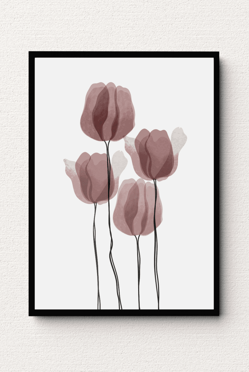 Taco Tulip Floral Abstract Wall Art II