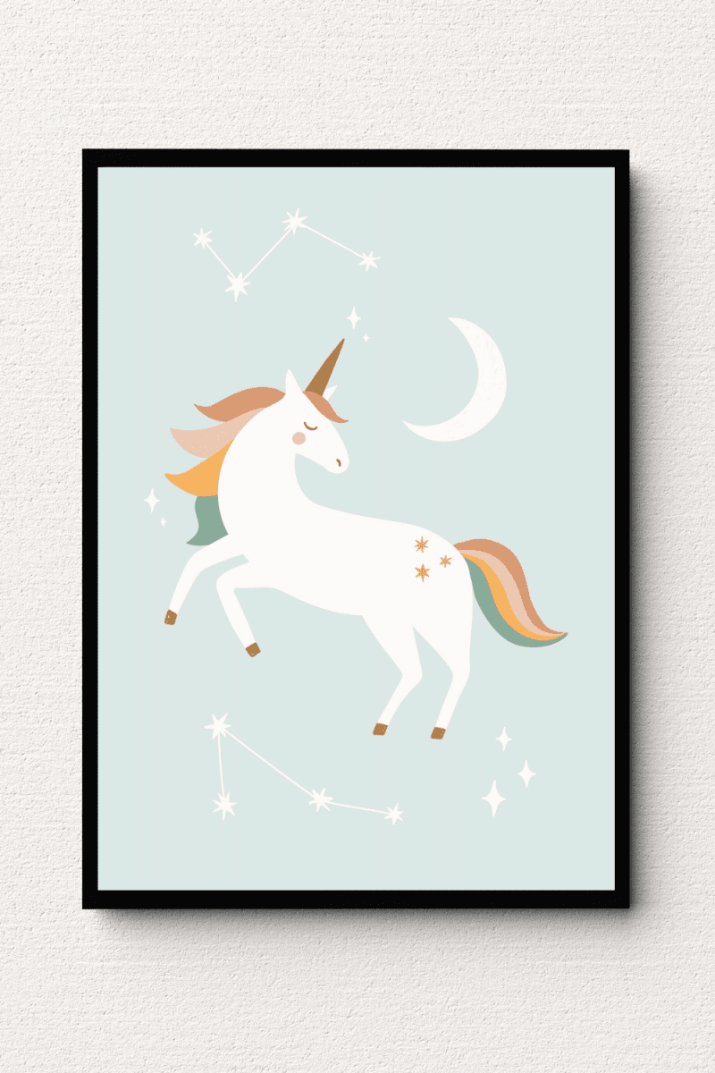 Celestial Unicorn Dreams Wall Art