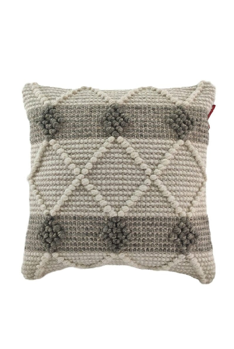 Cross Wool & Cotton Cushion With Filler (45x45 CM)
