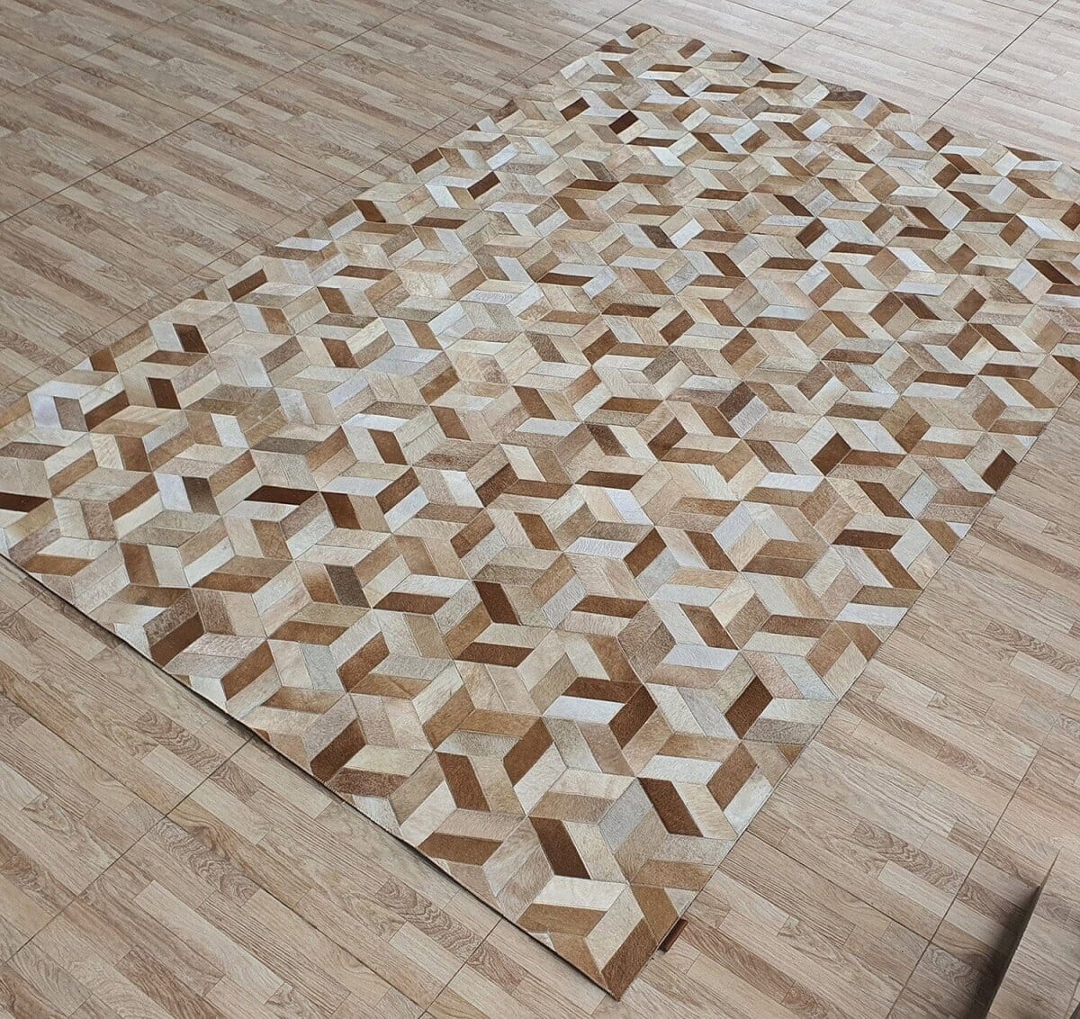 Golden Gradient Oasis - Leather Rug (4 Sizes) LEATHER RUG