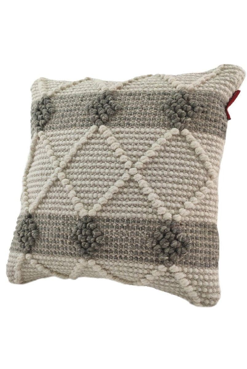 Cross Wool & Cotton Cushion With Filler (45x45 CM)