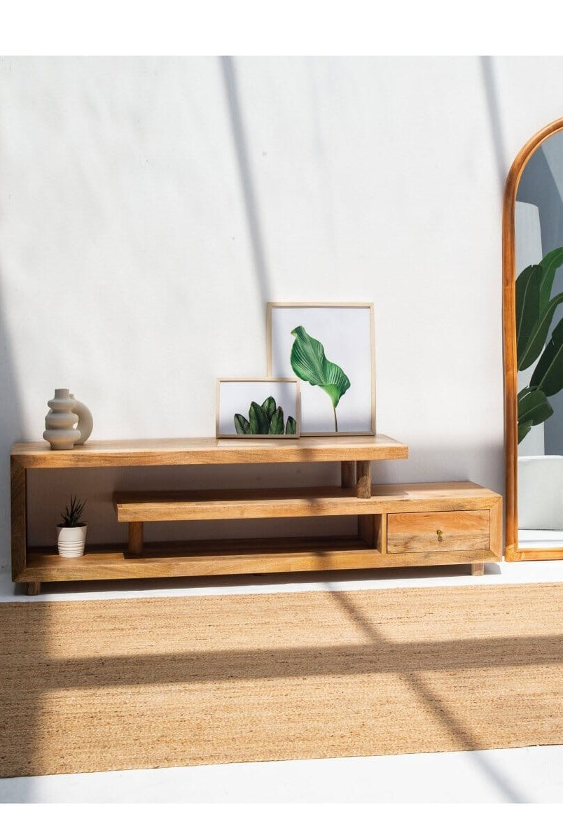 Jordin 3 Shelves Wooden Media Unit