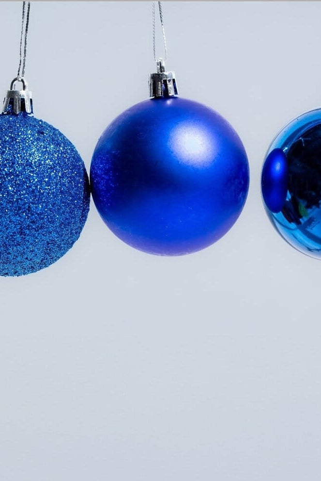 Blue Christmas Ball Ornaments Set Homekode