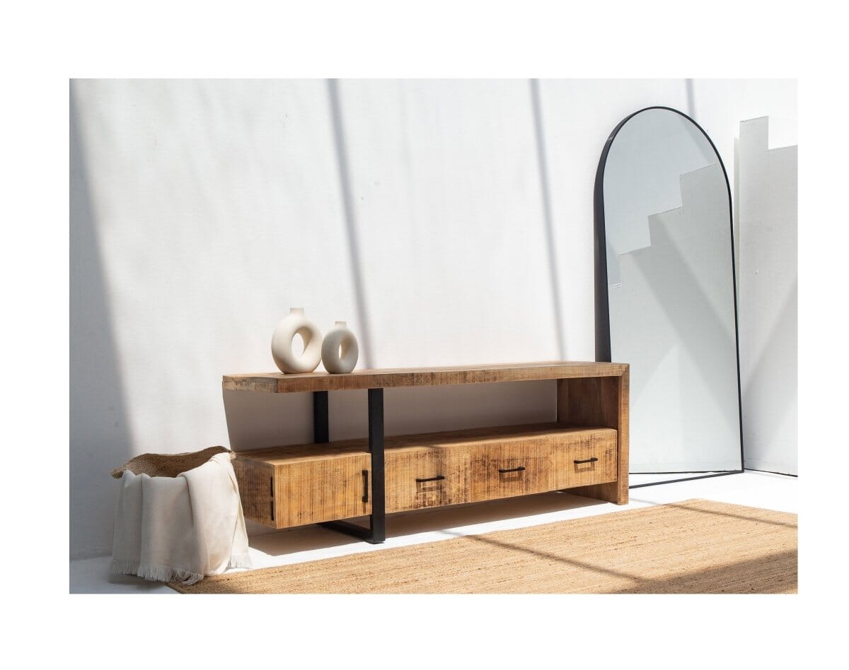 Wooden 3 Drawers Media Unit