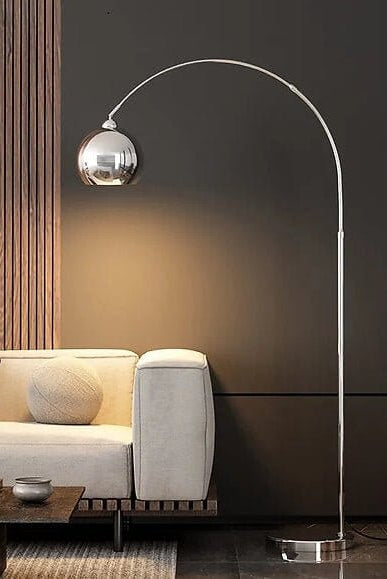 Silver arched Floor Lamp Homekode