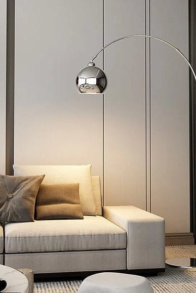 Silver arched Floor Lamp Homekode