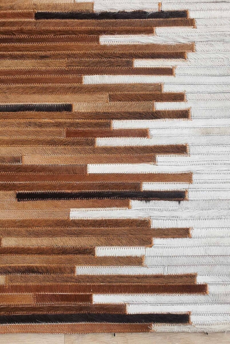 Timber Tones Gradient - Leather Rug (4 Sizes) LEATHER RUG