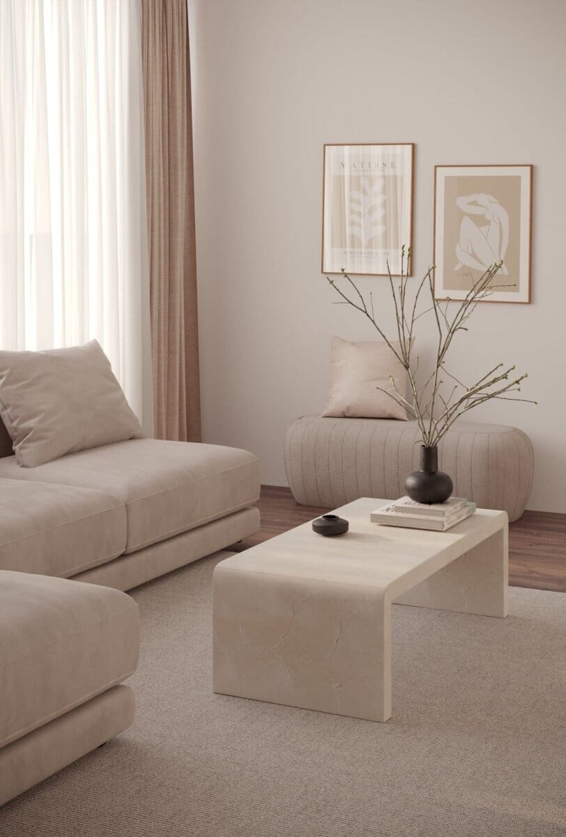 Camden U shaped Coffee Table (2 Sizes)