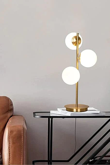 Gold Bubble Table Lamp (3 Bulbs) Homekode