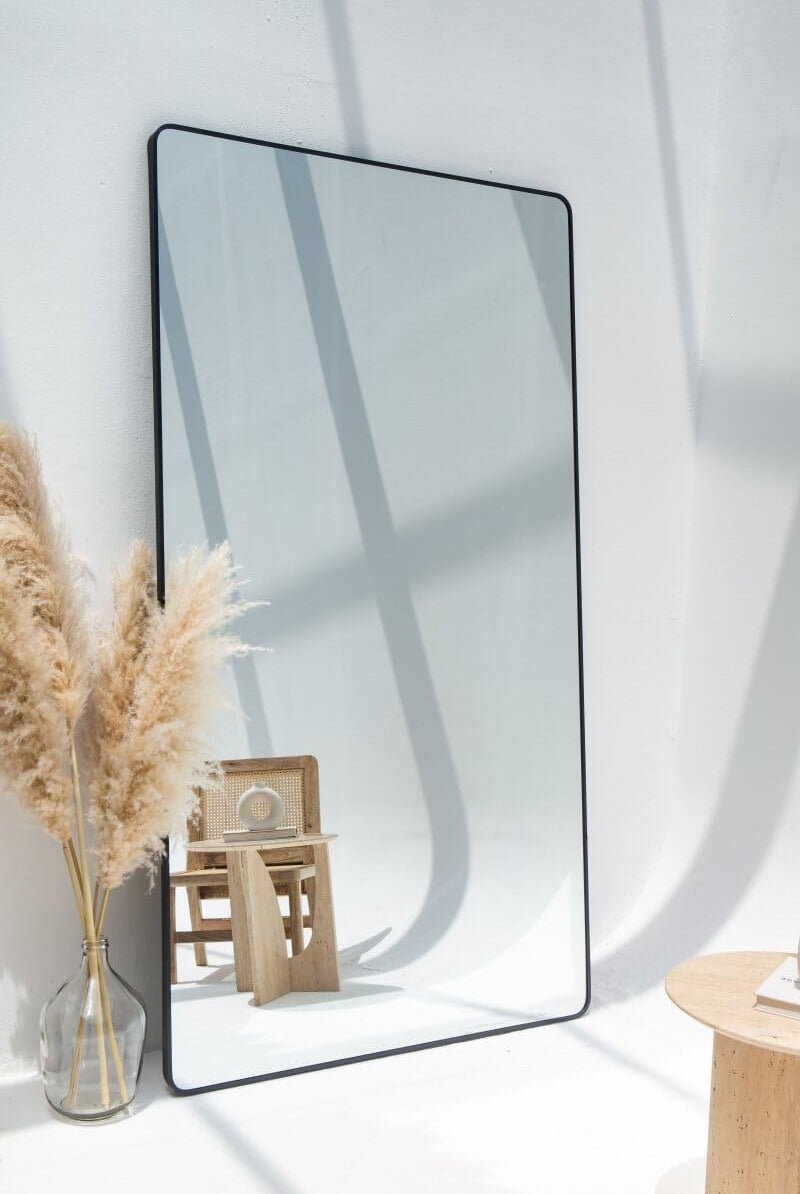 Adeline Black Frame Rectangular Wall Mirror