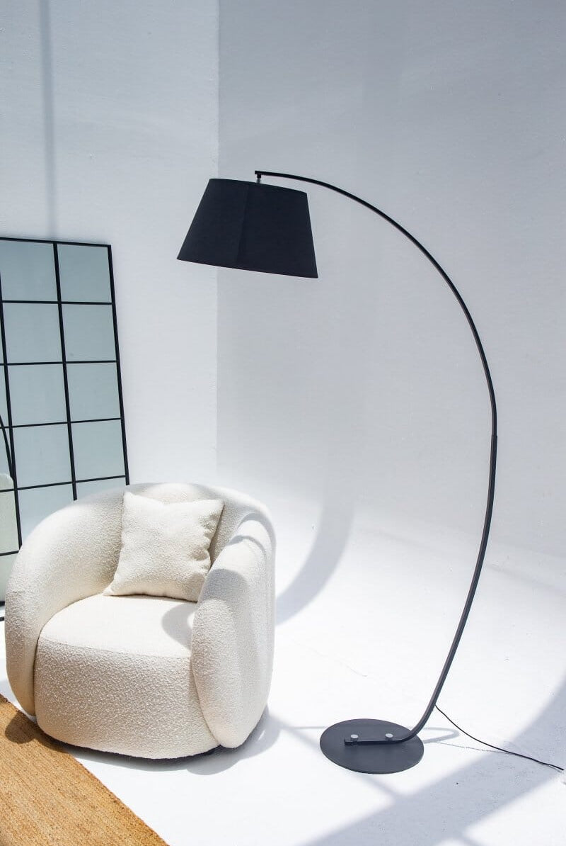 Amanti Off White Boucle Lounge Sofa Chair