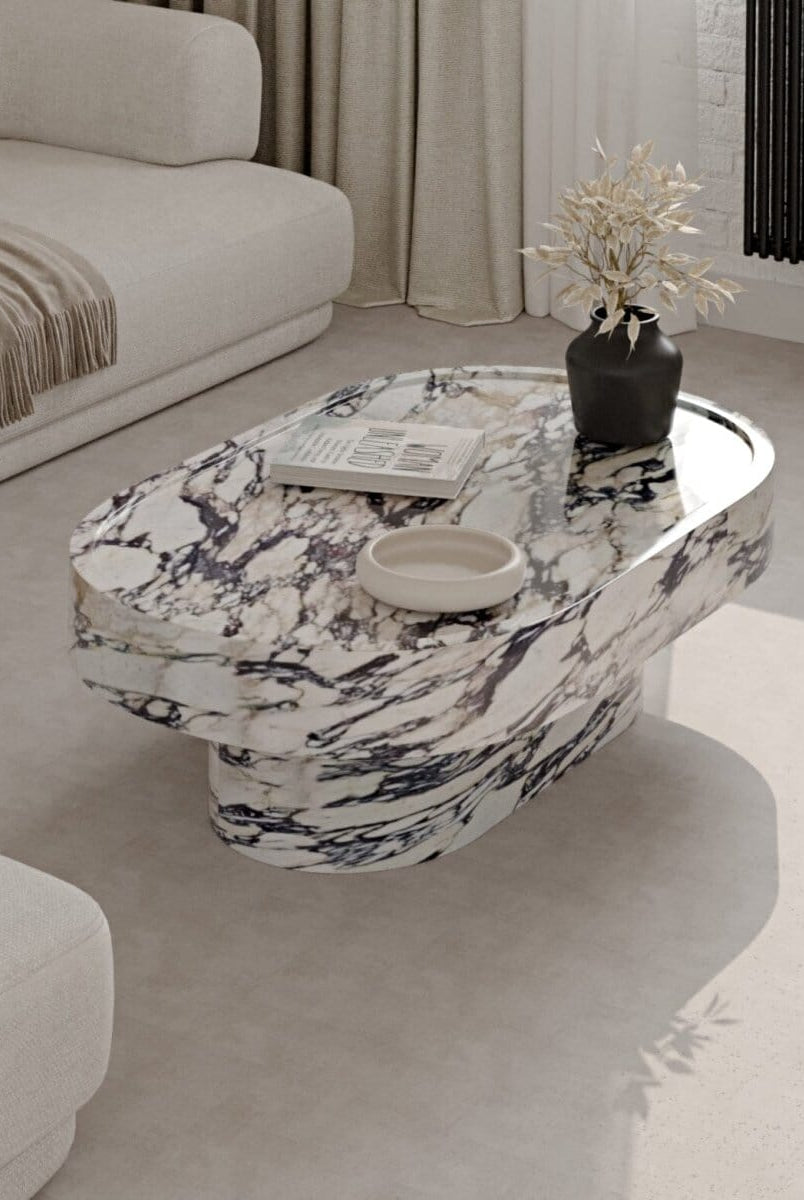 Arizona Viola Oval Coffee Table