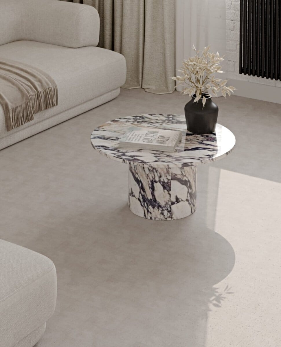 Hadley Viola Round Coffee Table (4 Sizes)