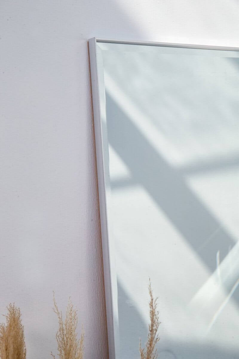 Silver Rectangular PVC Fe Mirror (4 SIZES AVAILABLE) Mirrors Homekode