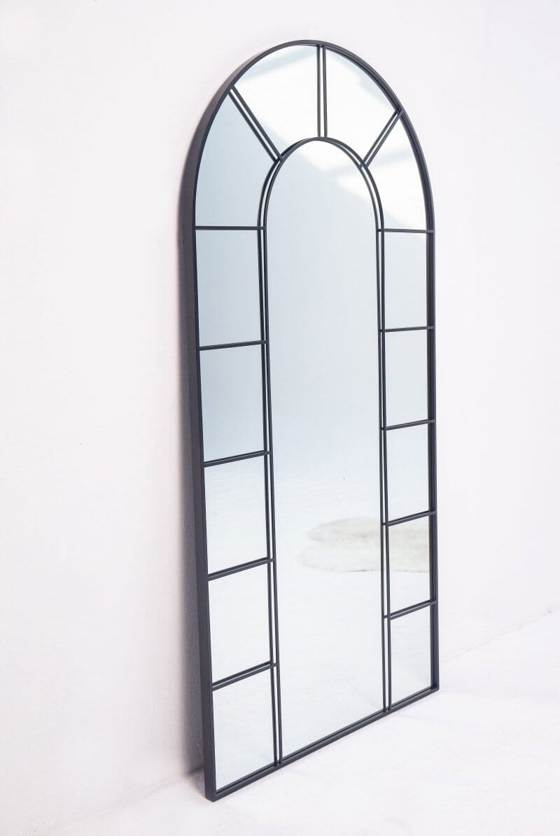 Black Window Arch Mirror (4 Sizes) Mirrors Homekode