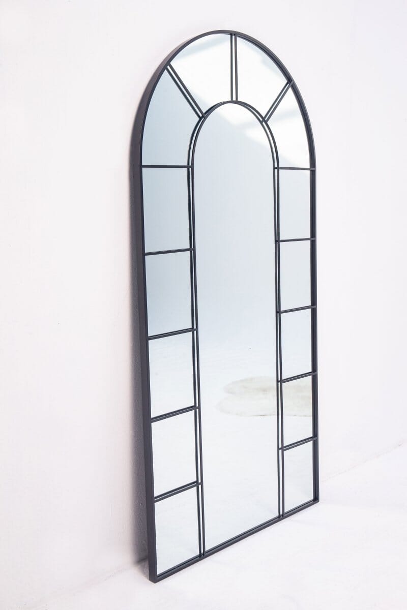 Black Window Arch Mirror (4 Sizes) Mirrors Homekode