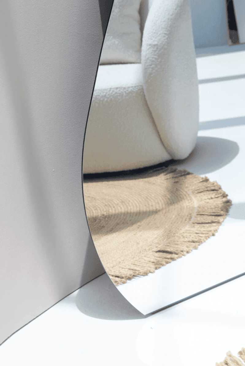 Elle Frameless Irregular Mirror with LED (200CM Height X 100CM Width)