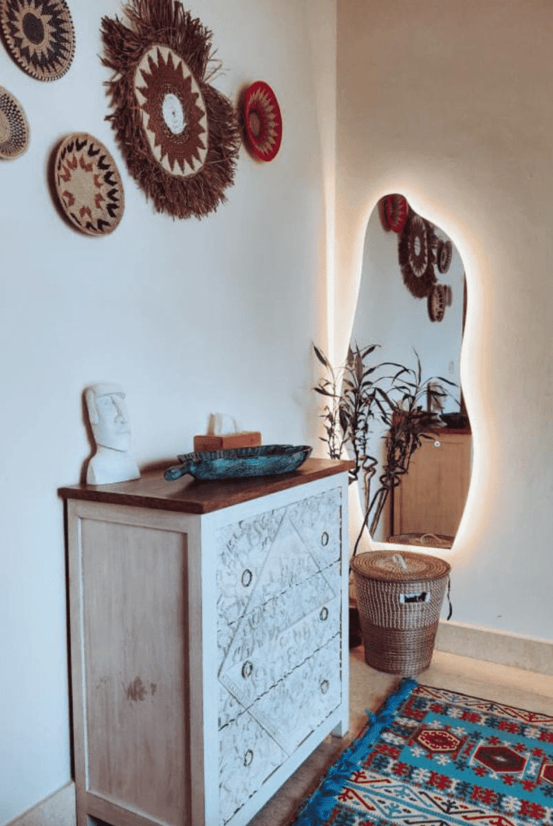 Evelyn Backlit Irregular Shape Mirror (4 Sizes) Mirrors Homekode 150x60 CM