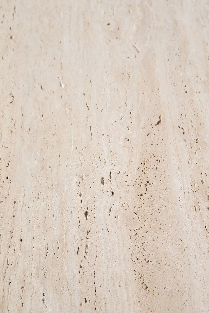 Travertine Square Top Side Table (2 Sizes) Homekode