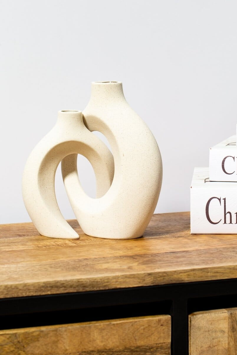 Ceramic Nordic Minimalist 2 in 1 Vase (2 Sizes)