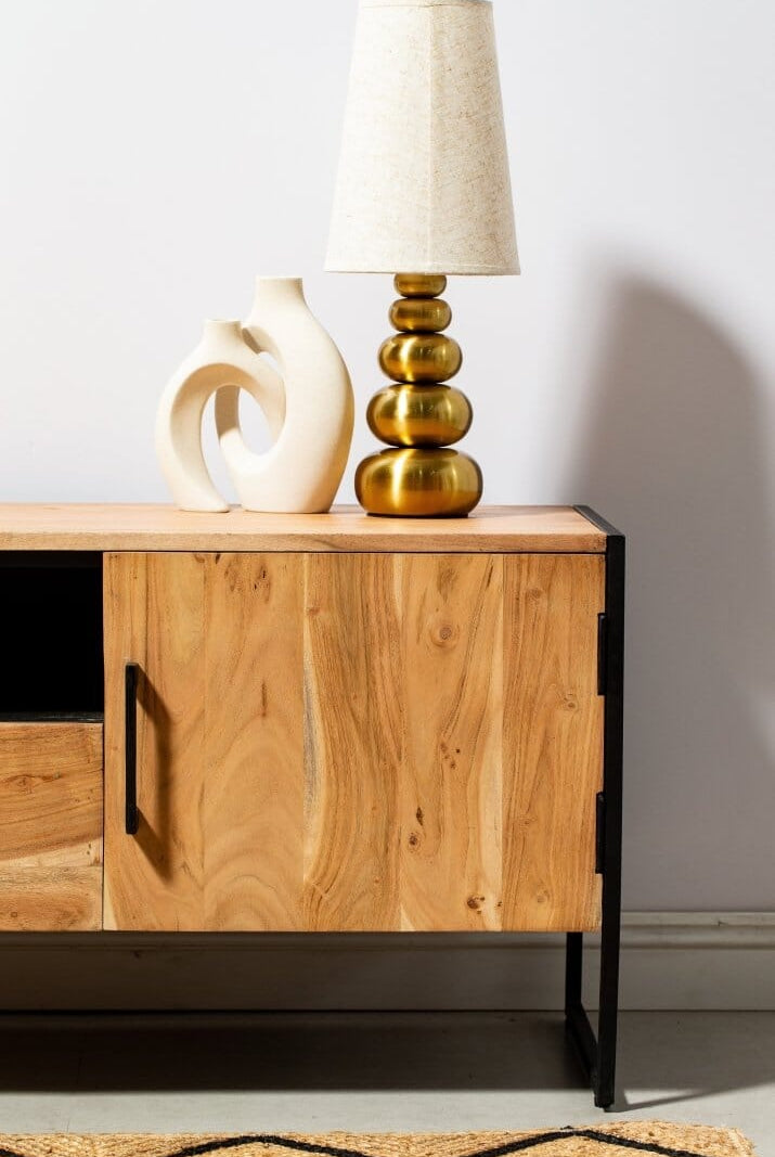 Two Drawers with Two Doors TV Console Homekode