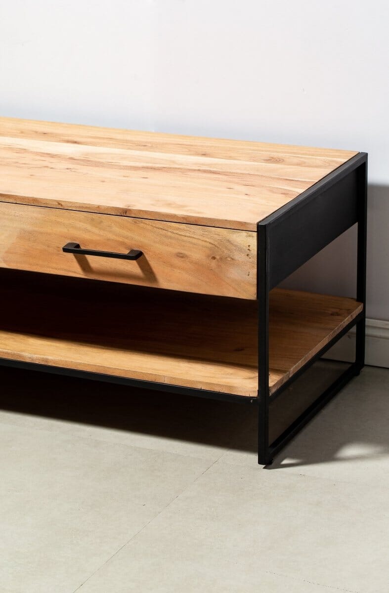 Two Drawers with One Shelf TV Unit Homekode