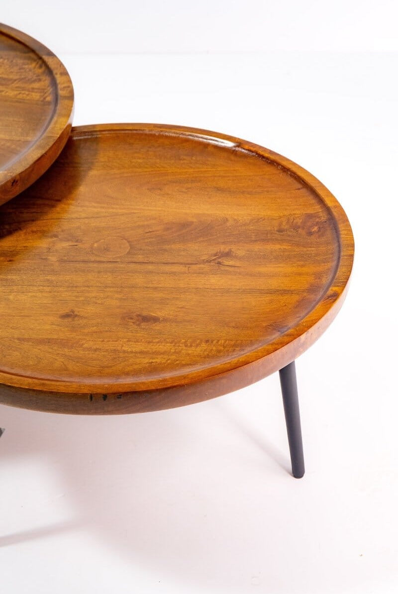 Cyra Nesting Wooden Coffee Table Coffee Tables Homekode