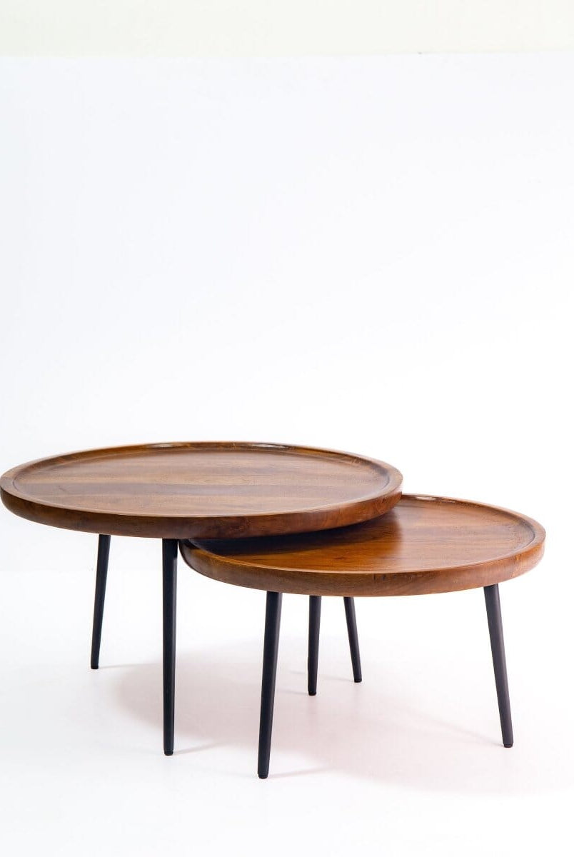 Cyra Nesting Wooden Coffee Table Coffee Tables Homekode