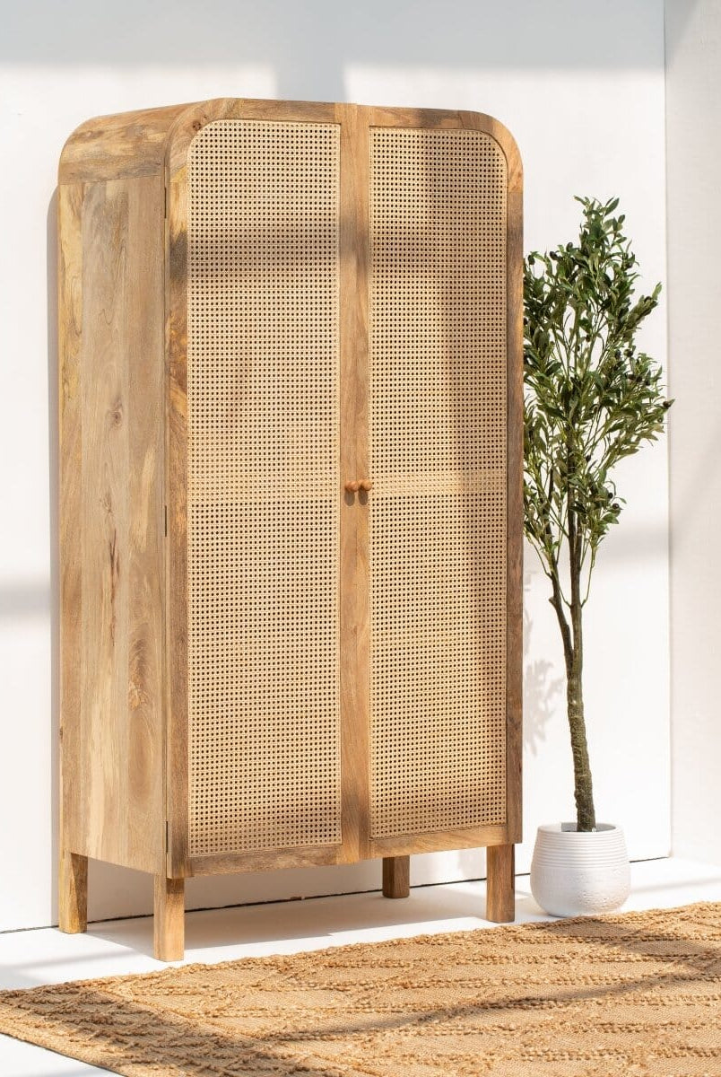 Azura Rattan Door Arch Top Cabinet Homekode