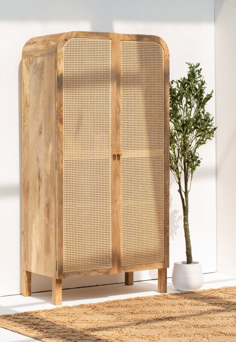 Azura Rattan Door Arch Top Cabinet Homekode