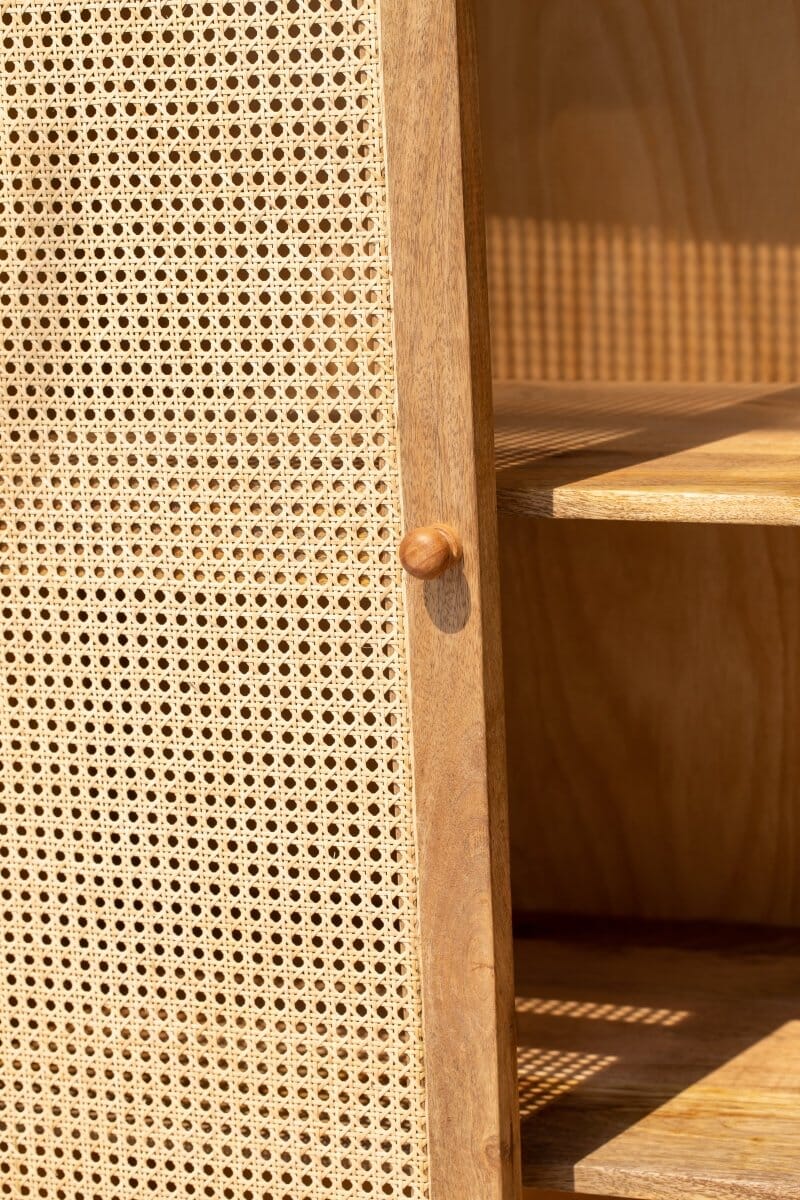 Azura Rattan Door Arch Top Cabinet Homekode