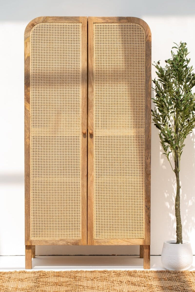 Azura Rattan Door Arch Top Cabinet Homekode