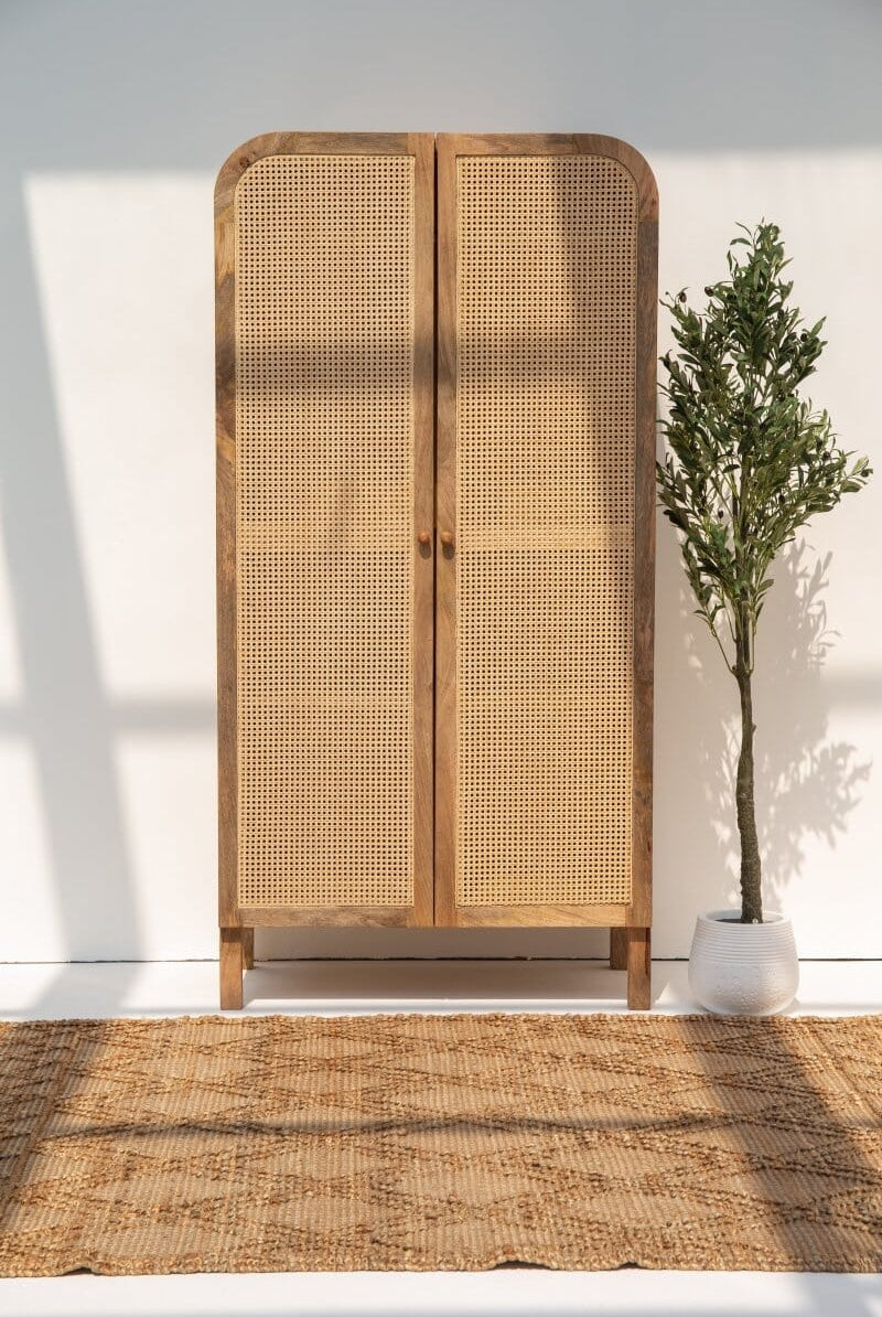 Azura Rattan Door Arch Top Cabinet Homekode