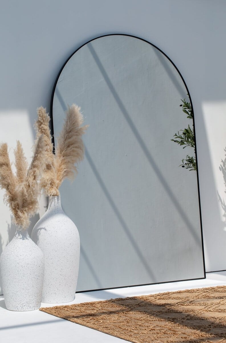 XL Black Arch Full Length Mirror (3 Sizes)