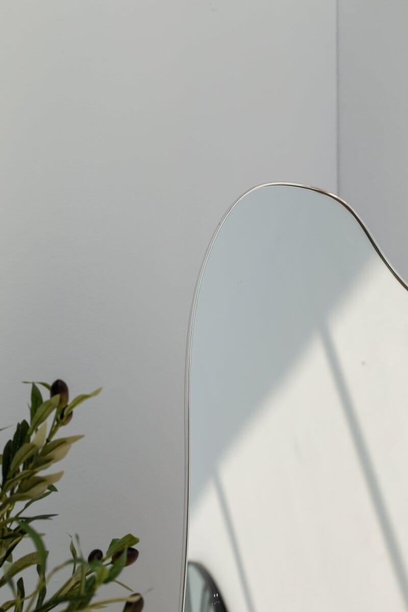 Odessa Irregular Silver Fr Mirror with Back LED (2 Sizes) Homekode