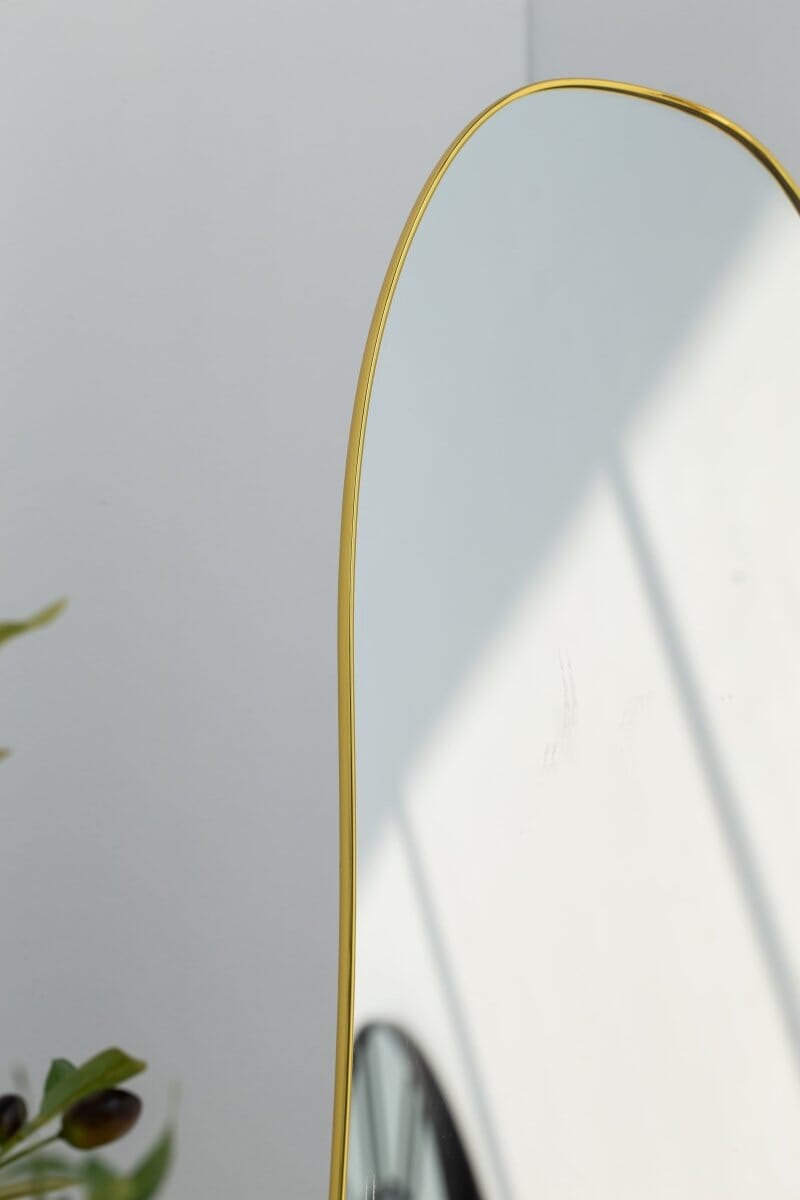 Odessa Irregular Gold Fr Mirror with Back LED (2 Sizes) Homekode