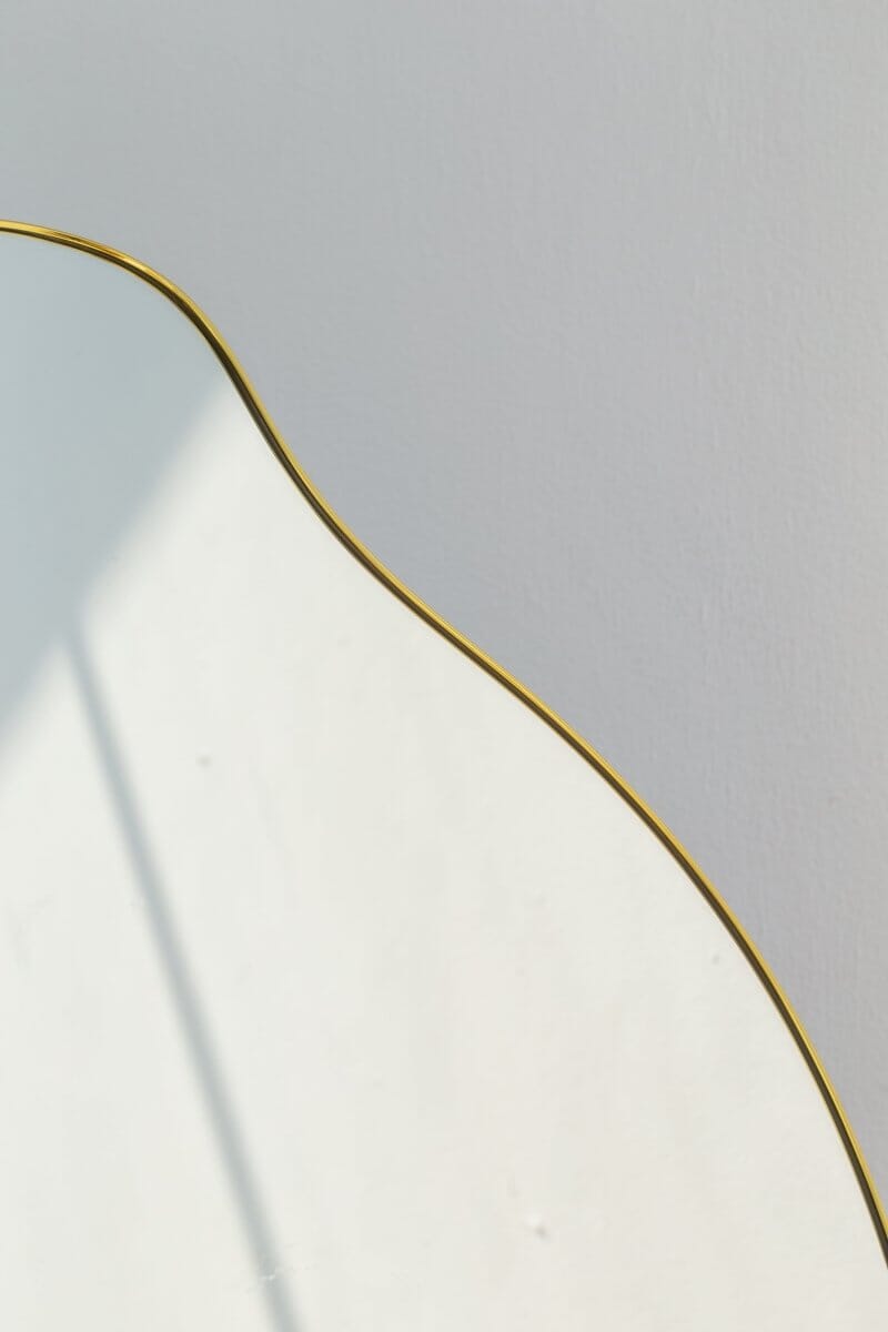 Odessa Irregular Gold Fr Mirror with Back LED (2 Sizes) Homekode