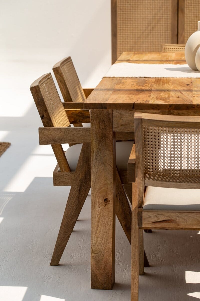 Sienna Rattan Chair with Arms Homekode