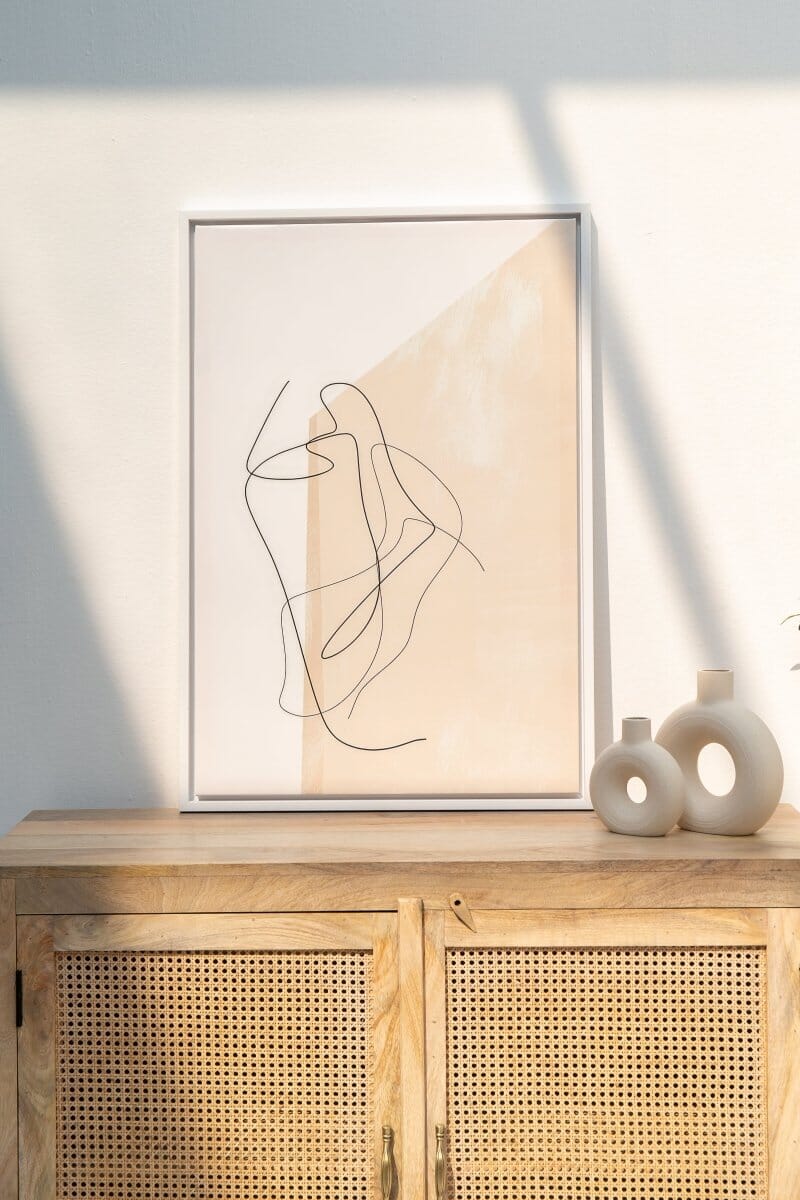 Everly Two Rattan Doors Sideboard Homekode