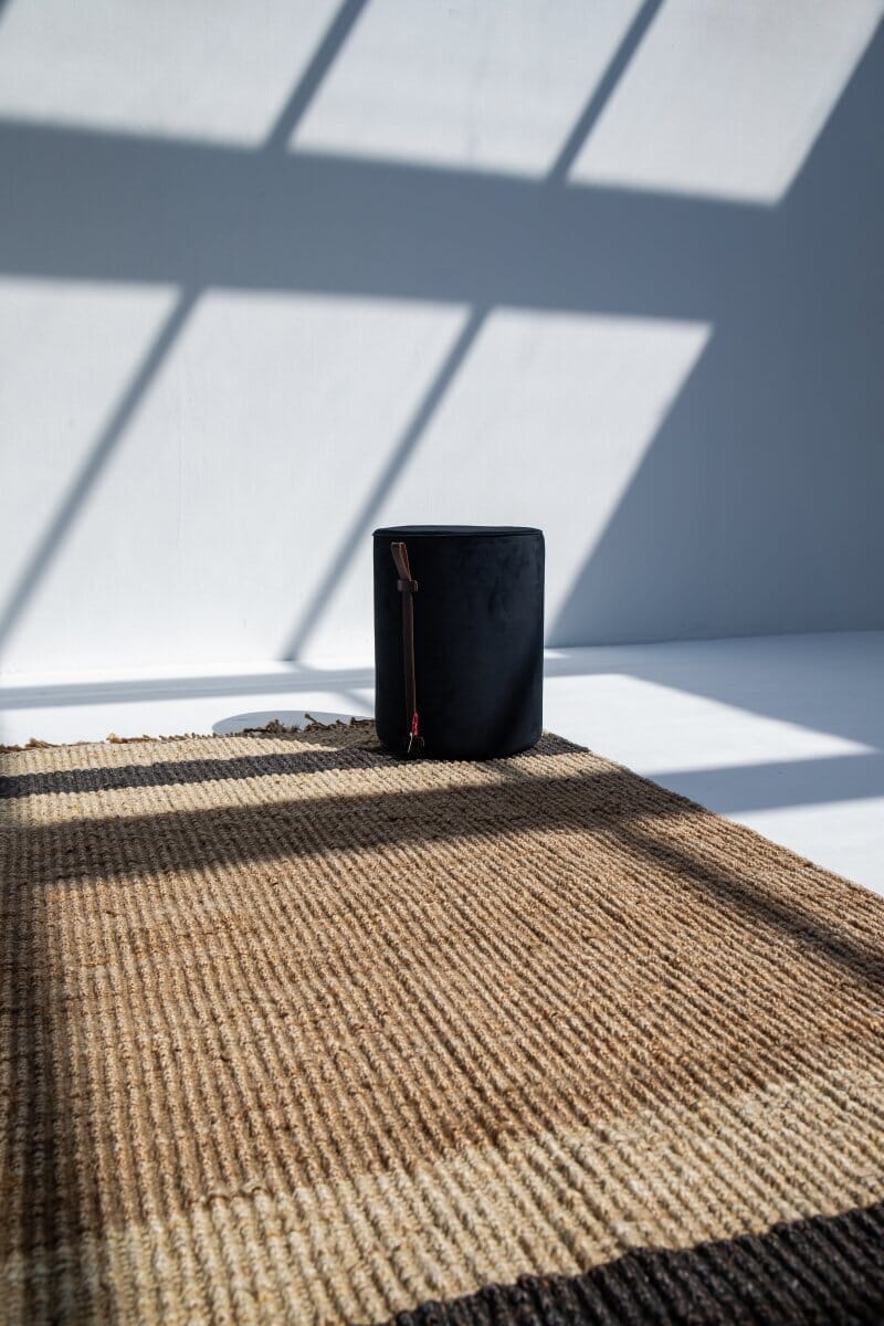 Ehen Elegance - Gradient Brown Natural Jute Woven Rug (2 Sizes)