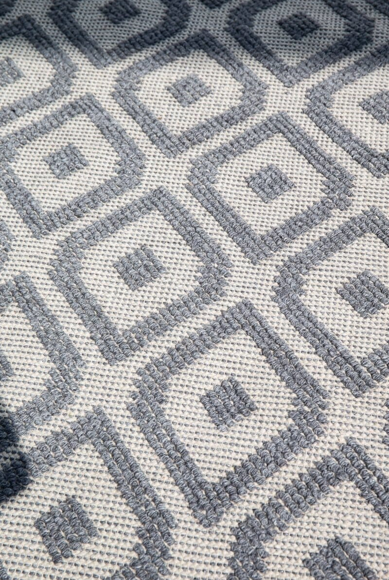 Mystic Weave - Pattern Natural Beige & Grey Woven Rug (2 Sizes)