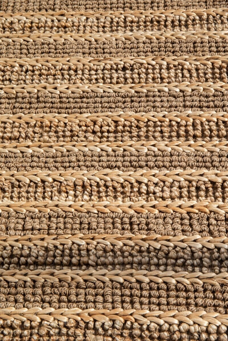 Natural Lines - Linear Jute Woven Rug (4 Sizes)