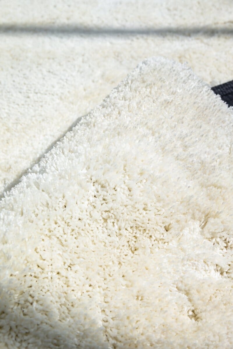 Shaggy Off White Rug (4 Sizes) Homekode