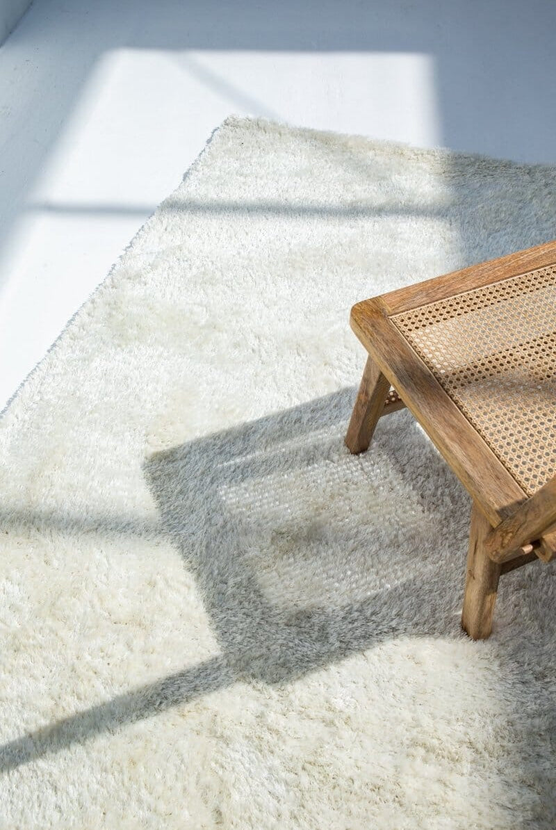 Shaggy Off White Rug (4 Sizes)