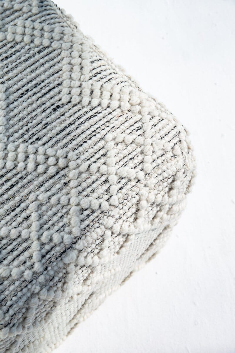 Boho Wool Cube Pouf (40x40x40 cm) POUF Homekode