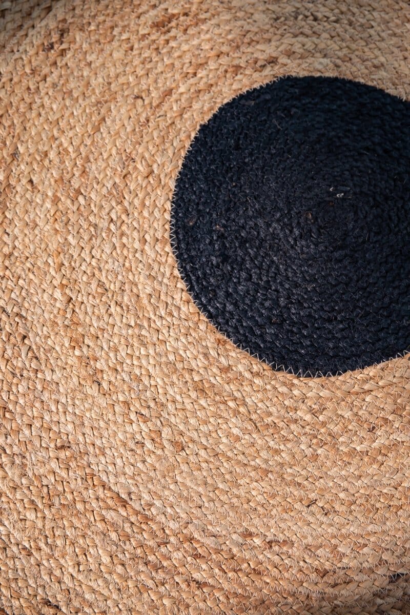 Eternal Echo - Natural & Black Braided Rug (4 Sizes)