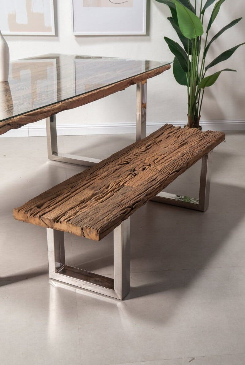 Railway Wood Industrial Design Bench (4 Sizes) Homekode