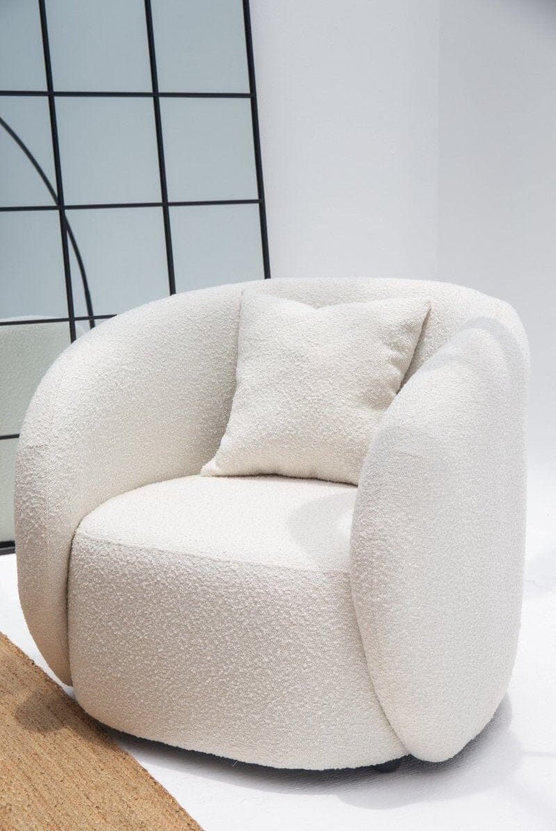 Amanti Boucle Lounge Sofa Chair Homekode