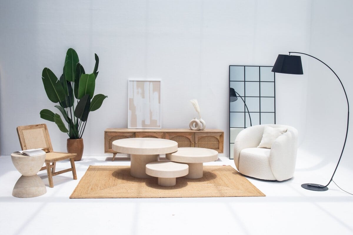 Crema Marble Round Coffee Table Coffee Tables Homekode