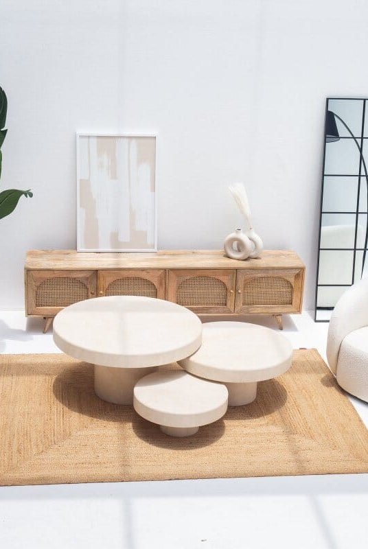 Crema Marble Round Coffee Table Coffee Tables Homekode